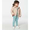 Super Soft Embroidered Brushed Rib Leggings, Light Blue - Leggings - 3