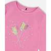 Shimmer & Shine Sequin Hearts Long Sleeve T-Shirt, Pink - T-Shirts - 5