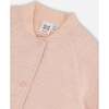 Quilted Long Sleeve Overshirt, Light Pink - Jackets - 4