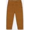 Stretch Twill Pleated Knee Jogger Pants, Caramel Brown - Pants - 4