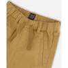 Stretch Twill Cargo Jogger Pants, Dark Beige - Pants - 4