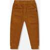 Stretch Corduroy Jogger Pants, Caramel Brown - Pants - 4