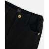 Stretch Twill Straight Leg Pants, Black - Pants - 4