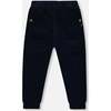 Stretch Corduroy Jogger Pants, Navy - Pants - 4