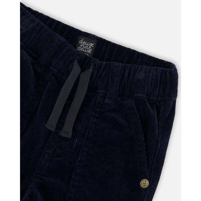 Stretch Corduroy Jogger Pants, Navy - Pants - 5