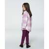 Overshirt Wool-Effect With Pockets, Plaid Lilac & Off-White - Jackets - 2