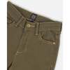 Stretch Twill Straight Leg Pants, Khaki Green - Pants - 5