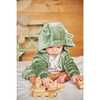 Plush Hooded Zip Jacket, Green - Jackets - 2