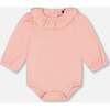 Organic Cotton Long Sleeve Onesie & Apples Print Overall Set, Gray - Mixed Apparel Set - 5