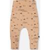 Organic Cotton Mountains Print Evolutive Pant, Sand - Pants - 4