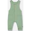 Organic Cotton Raccon Print Onesie & Overall Set, Green - Mixed Apparel Set - 6