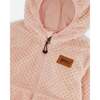 Reversible Textured Plush Jacket, Pink - Puffers & Down Jackets - 5