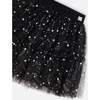 Glittering Stars 2-Tiered Mini Tulle Skirt, Black - Skirts - 4