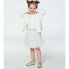 Glittering Stars 2-Tiered Mini Tulle Skirt, Off-White - Skirts - 3