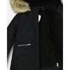 Faux Fur Hooded Puffy Long Coat, Black - Jackets - 2