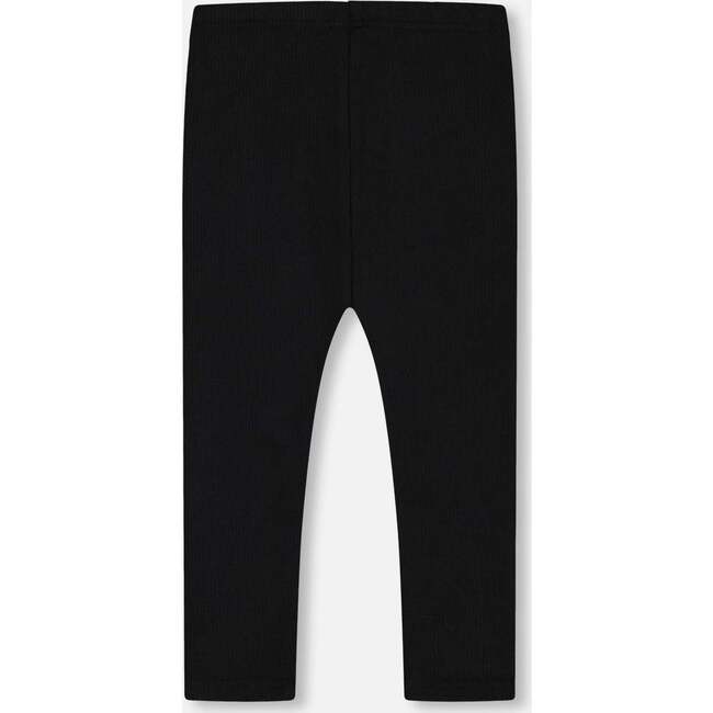 Corduroy Rib Leggings, Black - Leggings - 2