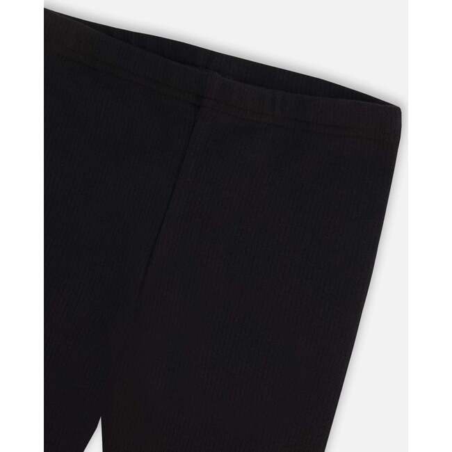 Corduroy Rib Leggings, Black - Leggings - 3