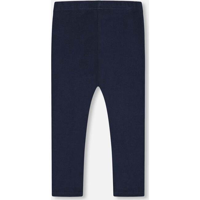 Corduroy Rib Leggings, Navy - Leggings - 3