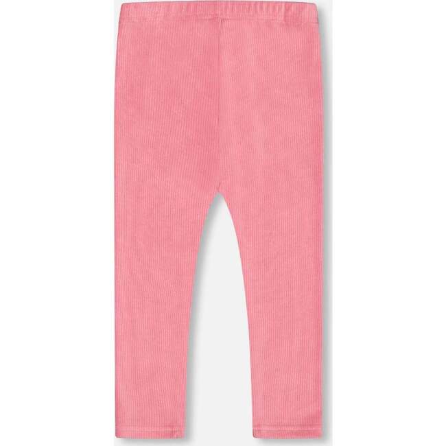 Corduroy Velvet Stretch Leggings, Candy Pink - Leggings - 3