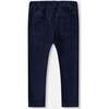 Corduroy Velvet Pocket Tregging, Navy - Leggings - 4