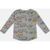 All-Over Print Long Sleeve T-Shirt, Gray Mix - T-Shirts - 3