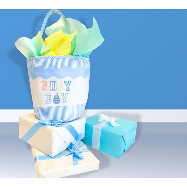 Birthday Boy Gift/Toy Tote, Blue - Bags - 2