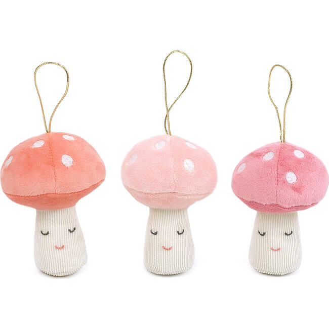 Woodland Mushroom Trio, Pink