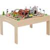 Preschool Play Lab Kids 85-pc. Wooden Train Table Play Set - Transportation - 1 - thumbnail