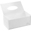 Acrylic Tissue Box Cover Holder, White - Accents - 3