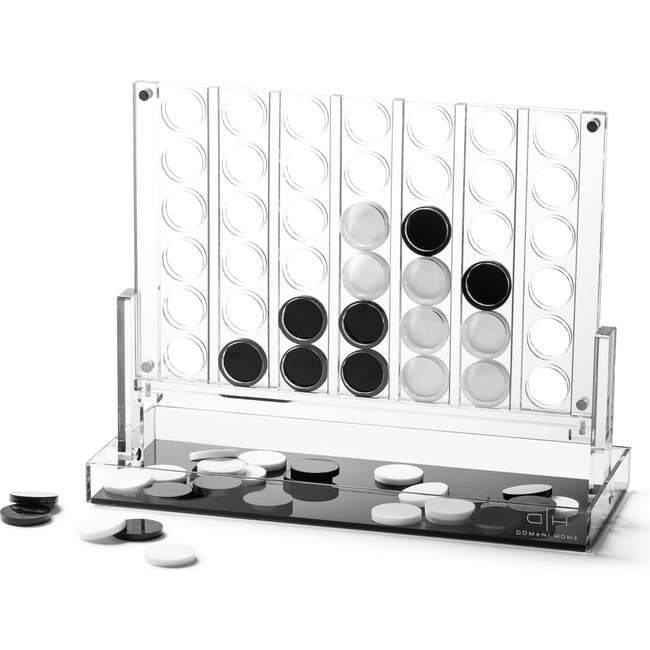Connect Four-In-Row Game, White & Black - Games - 3