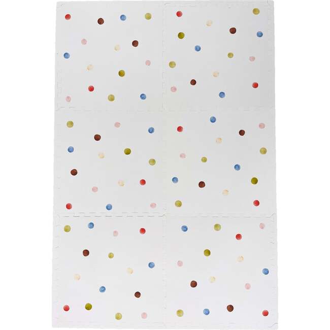 Graco Foam Puzzle Mat, Polka Dots - Playmats - 1