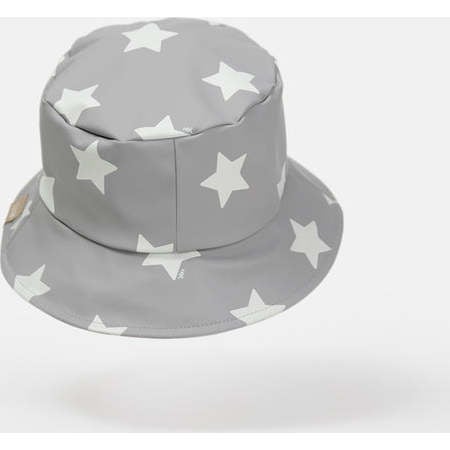 Stars Print Chin Strap Rain Bucket Hat, Yellow - Raincoats - 4