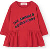 Baby Wildebeest Dress, Red - Dresses - 1 - thumbnail