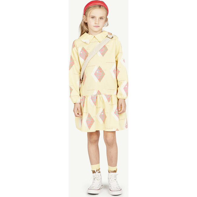 Albatross Relaxed Fit Collared Mini Dress, Soft Yellow - Dresses - 3