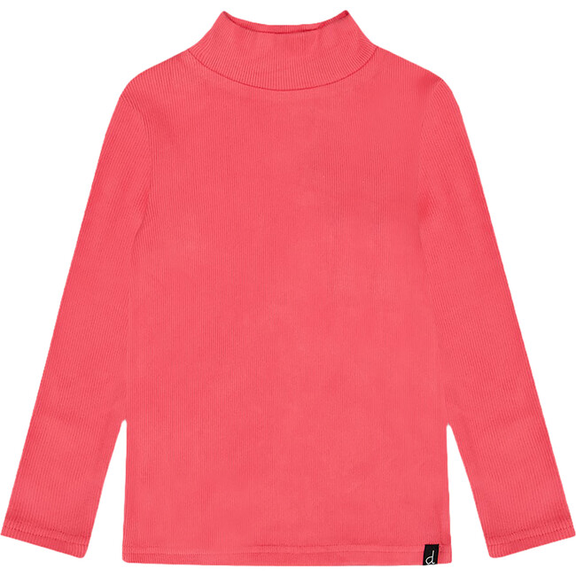 Super Soft Brushed Long Sleeve Mock Neck Top, Magenta