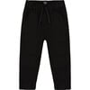 Stretch Twill Pleated Knee Jogger Pants, Black - Pants - 1 - thumbnail