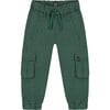 Stretch Twill Cargo Jogger Pants, Forest Green - Pants - 1 - thumbnail