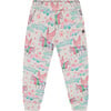 Unicorn Print Bootleg Stretch Pant, Gray Mix - Sweatpants - 1 - thumbnail