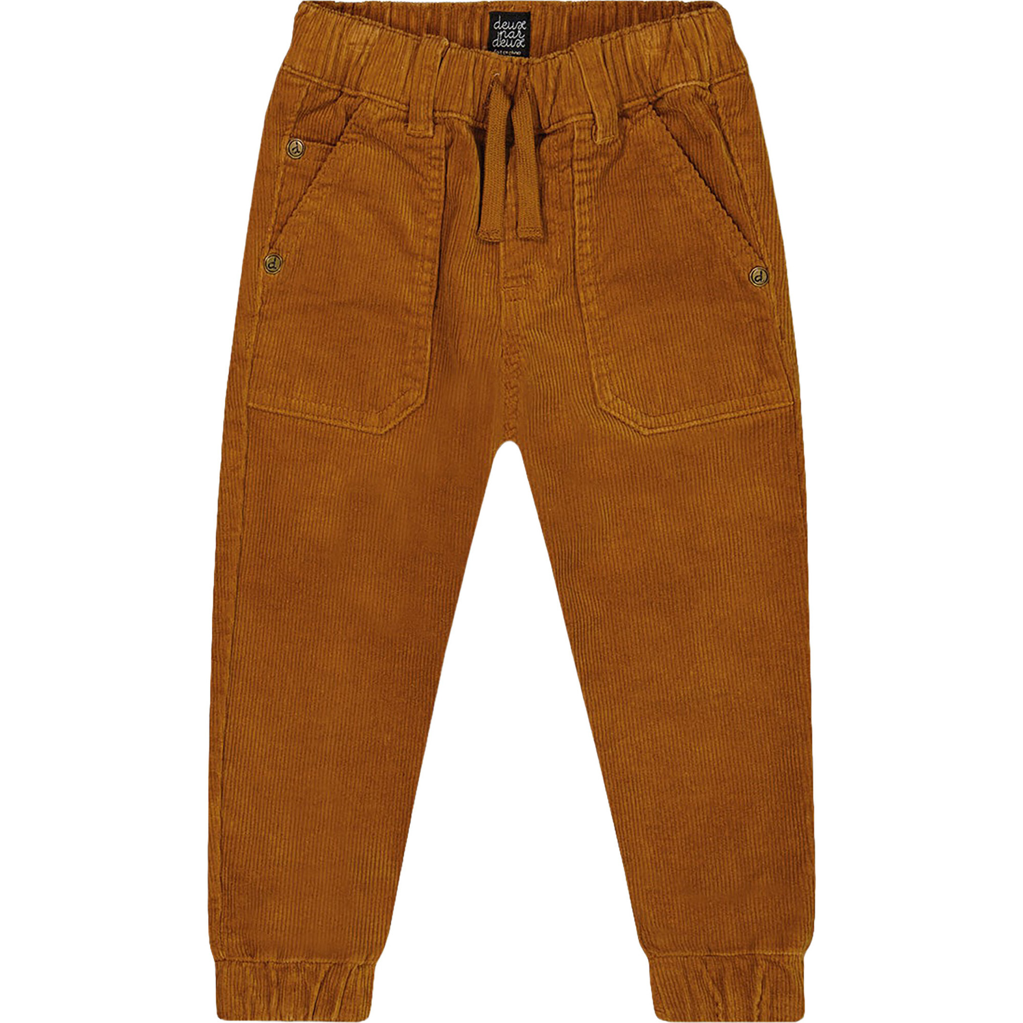 Deux Par Deux Stretch Corduroy Jogger Pant - Caramel Brown
