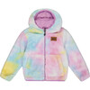 Reversible Tie-Dye Sherpa Jacket, Lilac - Puffers & Down Jackets - 1 - thumbnail