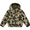 Reversible Sherpa Jacket, Camouflage Green - Puffers & Down Jackets - 1 - thumbnail