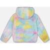 Reversible Tie-Dye Sherpa Jacket, Lilac - Puffers & Down Jackets - 4