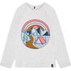 Raglan Sleeve T-Shirt With Print, Light Blue Mix - T-Shirts - 1 - thumbnail