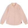 Quilted Long Sleeve Overshirt, Light Pink - Jackets - 1 - thumbnail