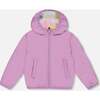 Reversible Tie-Dye Sherpa Jacket, Lilac - Puffers & Down Jackets - 6
