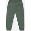 Fleece Sweatpants With Zip Pockets, Forest Green - Sweatpants - 3