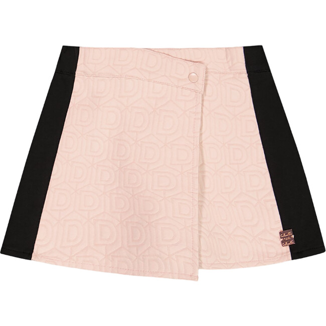 Contrast Front Wrapped Mini Skort, Light Pink