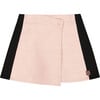 Contrast Front Wrapped Mini Skort, Light Pink - Skirts - 1 - thumbnail