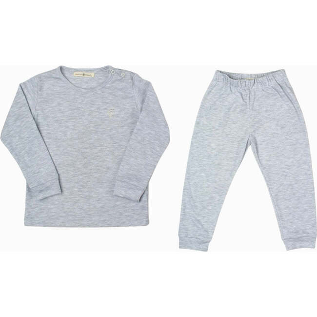 Pima Cotton Pajama Set, Grey