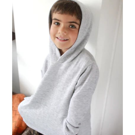 Hoodie Sweatshirt, Grey - Sweatshirts - 4